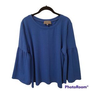 Anthropologie Sunday In Brooklyn Bell Sleeve Knit Top XL
